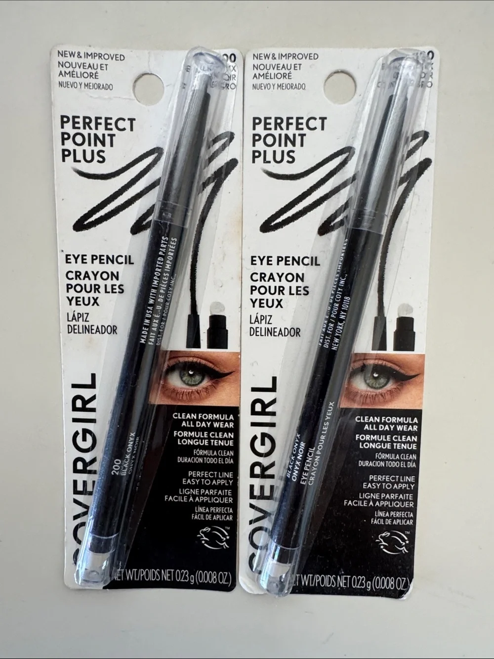 COVERGIRL Perfect Point Plus Eye Pencils — Onyx Black (Twin Pack)